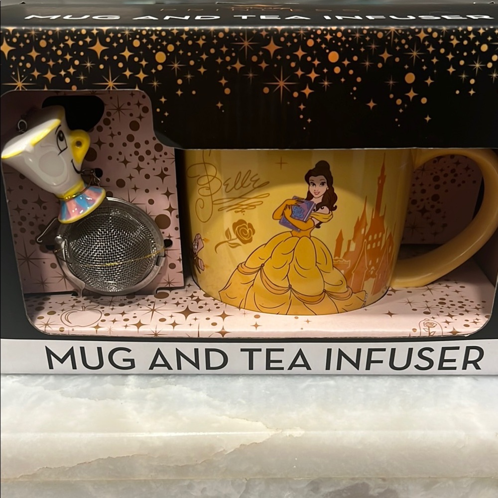 Kids - NWT - RARE Disney Princess Mug and Tea Infuser